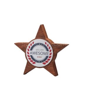 客製化商品推薦 - tmp 水晶獎座禮品 客製 - tmp 水晶獎座禮品 木質五角星獎牌
