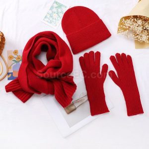 宣導品推薦 - tmp 水晶獎座禮品 客製 - tmp 水晶獎座禮品 圍巾手套帽子三件套